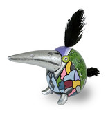 Toms Drag Bird statue, Toucan  Alonzo, Silver Line