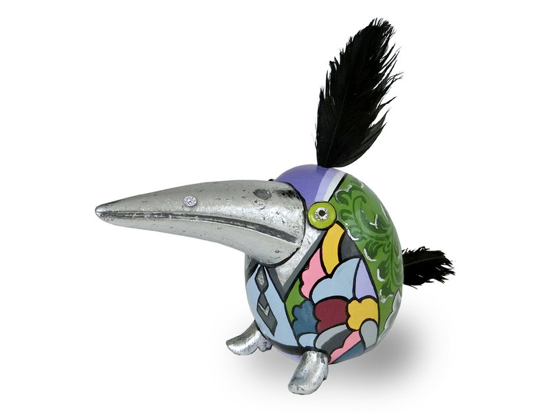 Toms Drag Bird statue, Toucan  Alonzo, Silver Line