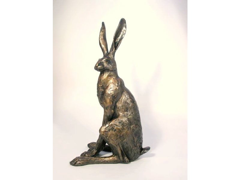 Frith Sitting hare, hare statue by Paul Jenkins