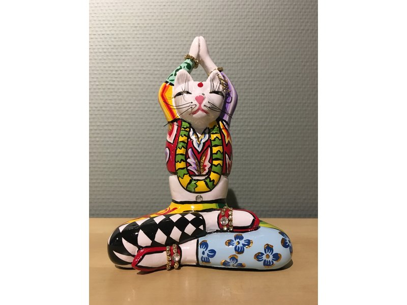 Toms Drag Estatuilla del gato de yoga Swami - S