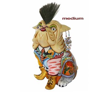 Toms Drag Hond Carl met kuif - M