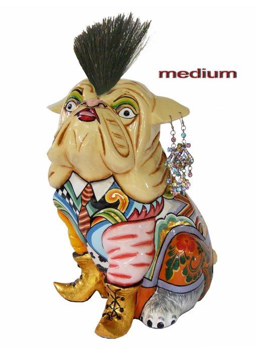 Toms Drag Hond Carl met kuif - M