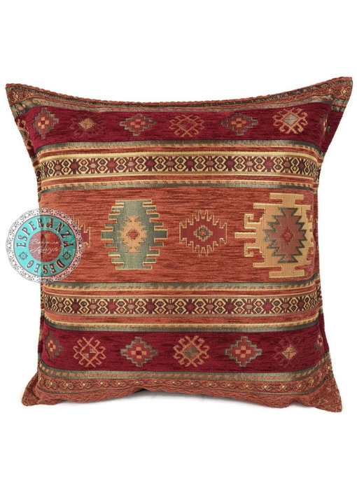 BoHo Böhmisches Zierkissenbezug  Aztec brick - 45 x 45