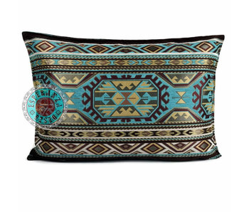 BoHo Cushion cover Maya Turqoise - 50 x 70