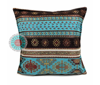 BoHo Bohemian cushion cover Peru Turquoise - 45 x 45