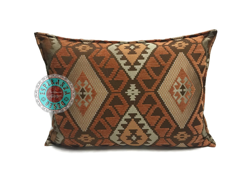 BoHo Decorative cushion of furniture fabric  -  50 x 70