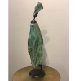 African Art Große echte Bronzestatue - Fairtrade Objekt aus Burkina Faso - XL