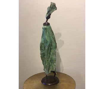 African Art Afrikanische Frauenstatue, Bronze  - XL  - VERKAUFT