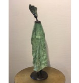 African Art Gran estatua de bronce real - Comercio Justo de Burkina Faso - XL