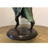 African Art Große echte Bronzestatue - Fairtrade Objekt aus Burkina Faso - XL