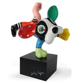 Jacky Art Dog Boris, brightly coloured Pop-Art animal figurine  Jacky Zeegers