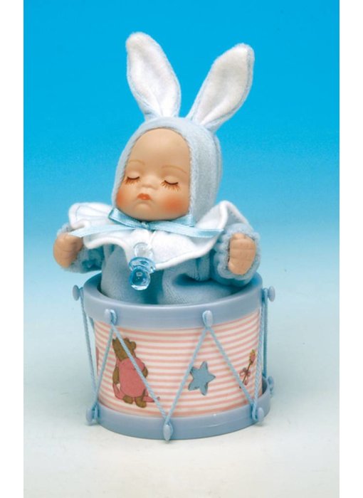 Musicboxworld Musicbox - Baby (boy) in a drum