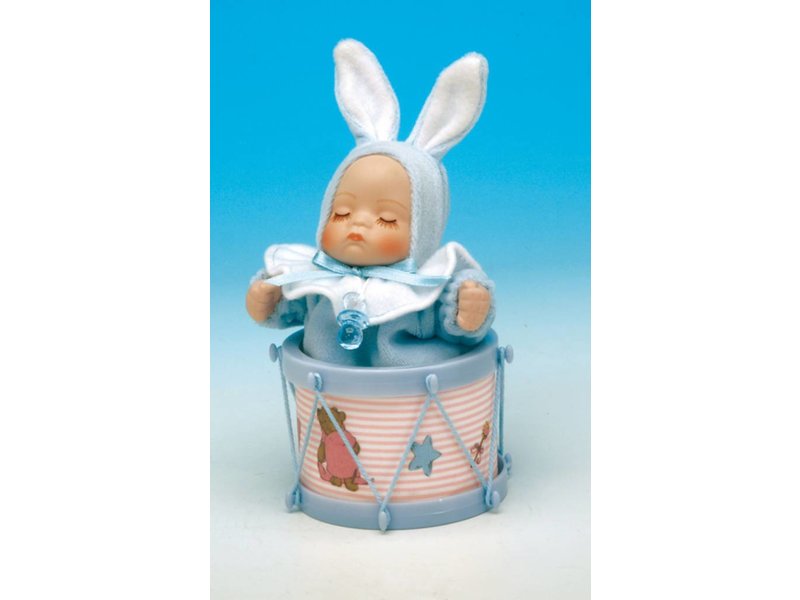 Musicboxworld Musicbox - Baby (boy) in a drum