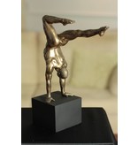 BodyTalk Large nude sculpture  training athleet on base