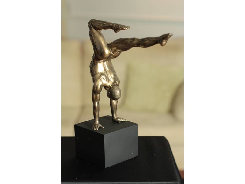 BodyTalk Large nude sculpture  training athleet on base