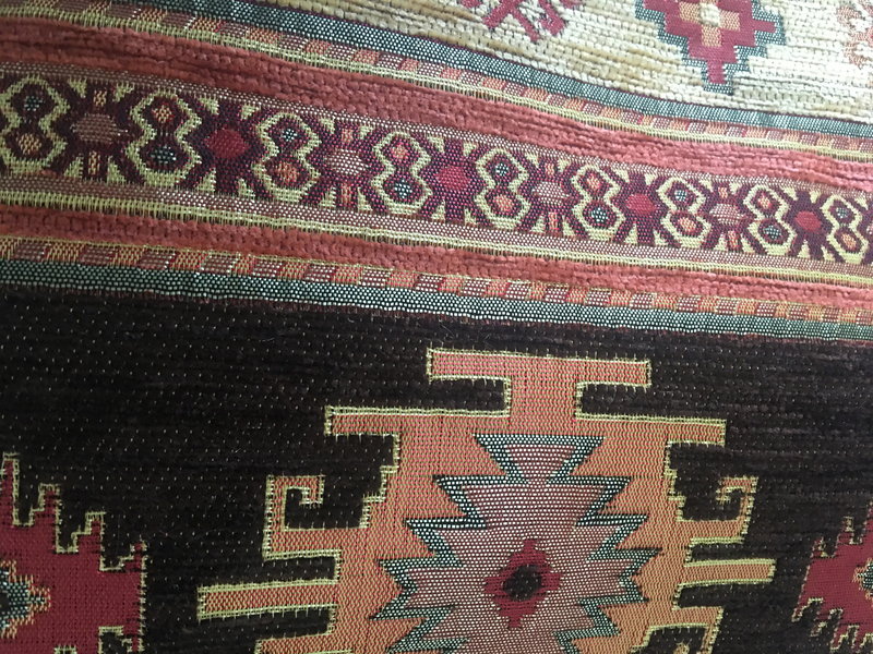 BoHo Decorative cushion Aztec Ochre and Brown - 50 x 70 cm