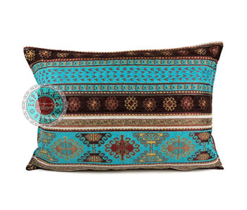 BoHo Almohada ornamental bohemia  Peru Turqoise - 50 x 70 cm