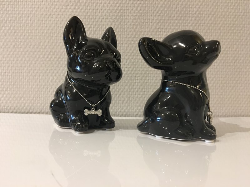 Chihuahua and French bulldog - money box