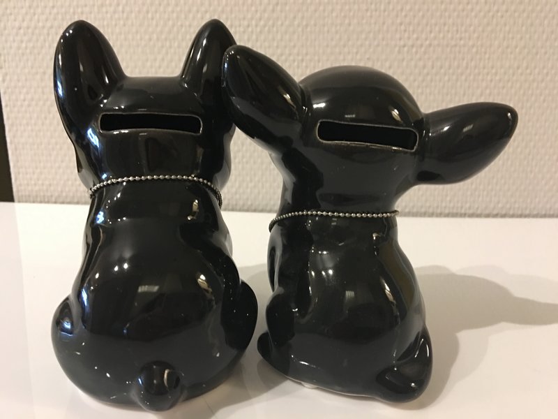 Chihuahua and French bulldog - money box