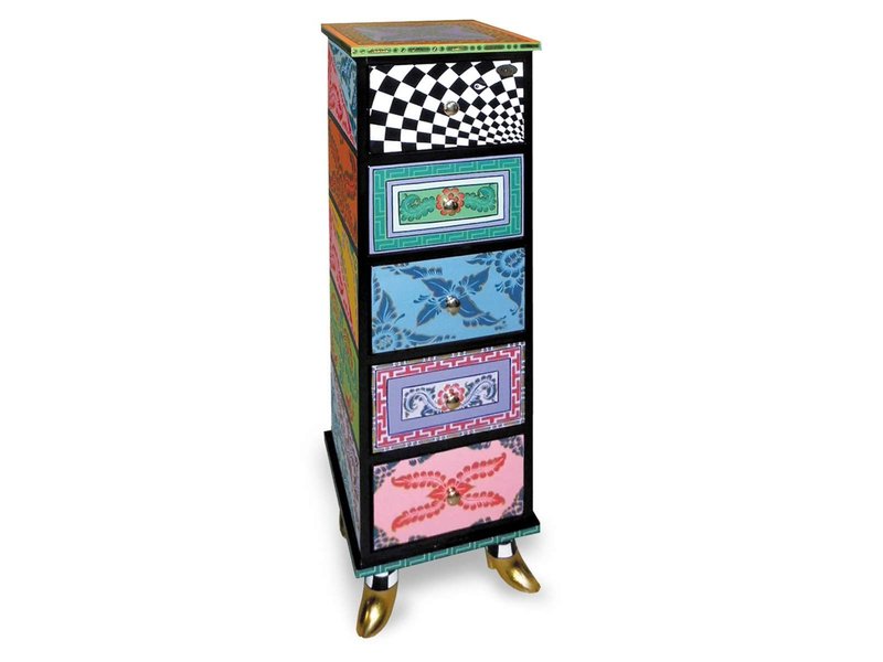 Toms Drag Colorful Drag chest with five drawers