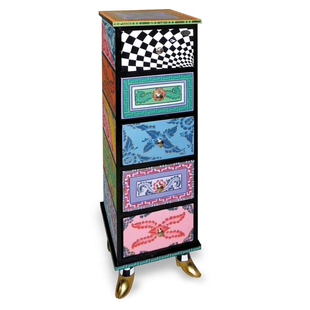 kleurrijke ladenkast Toms Drags - DecoVista kleurrijke meubelen, wanddecoraties glasobjecten
