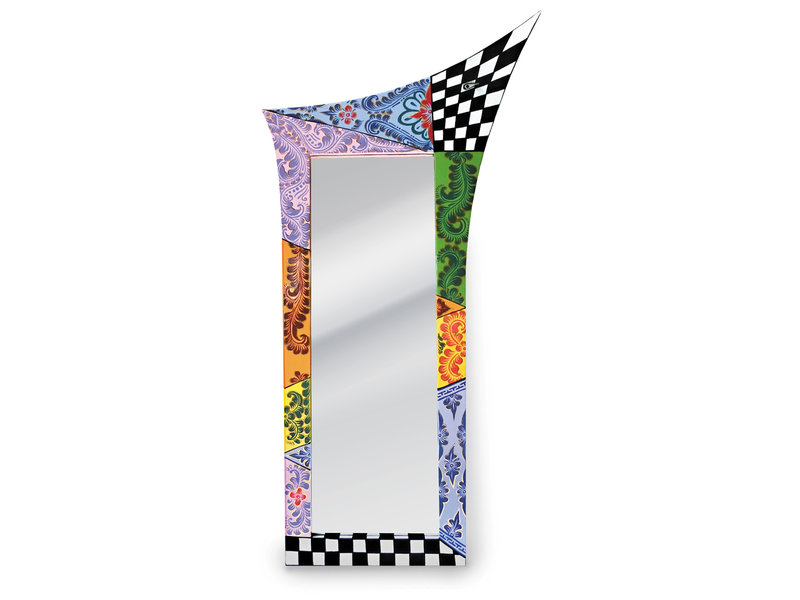 Toms Drag Asymmetric design mirror in MDF wooden frame