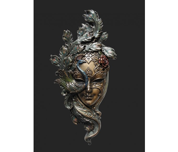 Venetian mask Il Pavone - Colour - DECOVISTA - colorful design furniture,  statues & wall sculptures