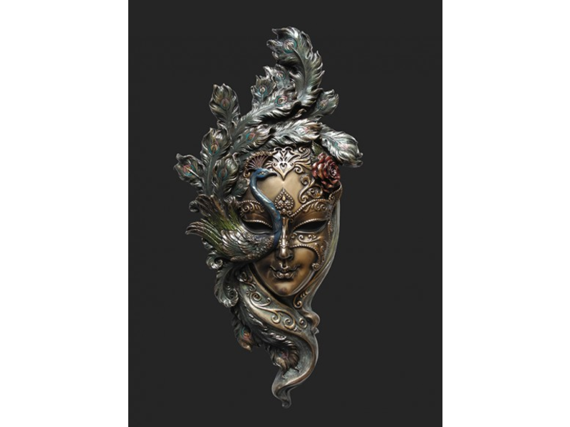 Colección Mascarade, máscara veneciana Il Pavone Colour - DecoVista -  decoración de interiores