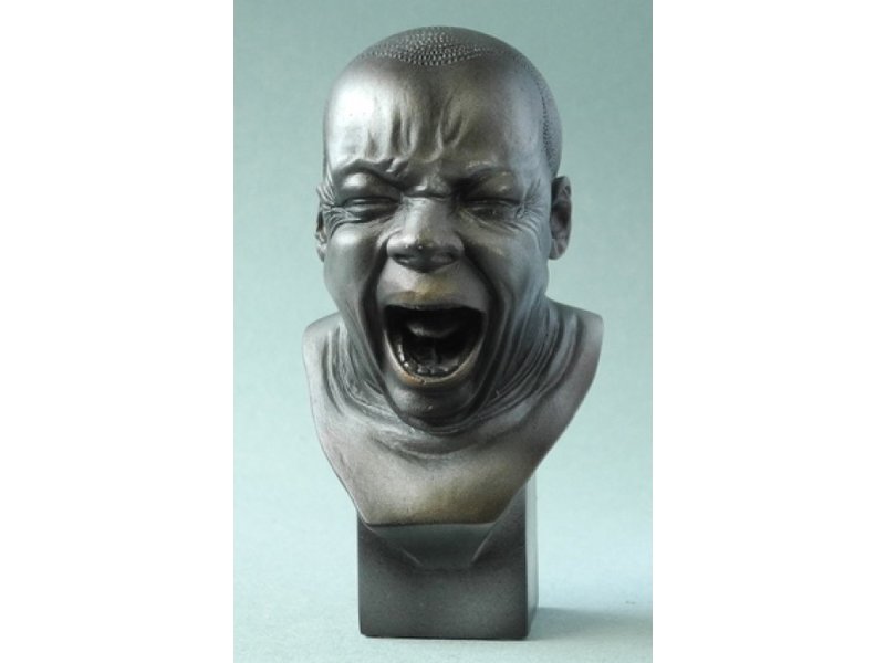 Mouseion Small museum-replica of "The Yawner" by sculptor Messerschmidt