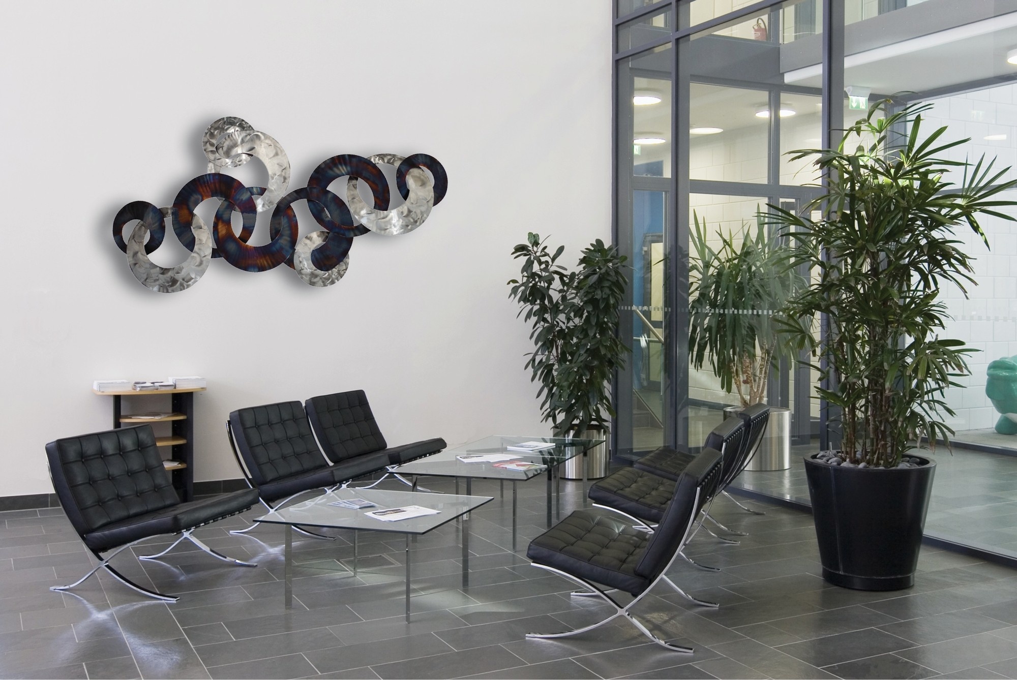 C. Jeré Artisan House Wall sculpture made of steel, Adornment