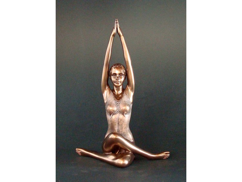 BodyTalk Yogafigur in Roségold, Surya Namaskar-Pose, der Sonnengruß