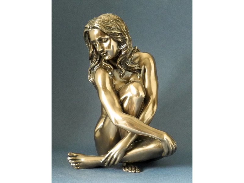 BodyTalk Nackte Frau - Skulptur in Bronze - L