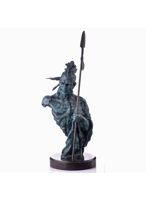 Native American warrior - bronze