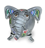 Toms Drag Small, elephant with silver tusks and shoes  - Silver Line