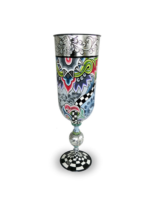Toms Drag Vase or Cup  XL - Silver Line