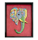 Toms Drag Reliefbild Elefant, Wanddekoration
