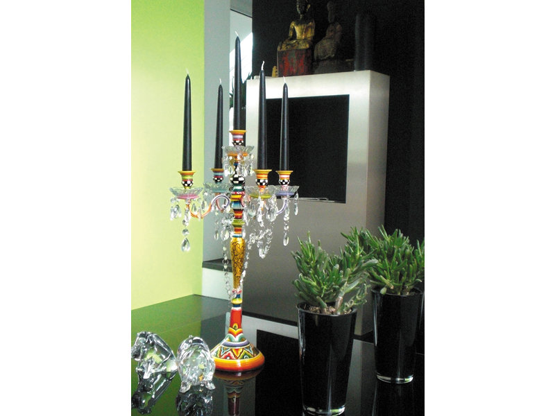 Toms Drag Portavelas de colores para 5 velas - M