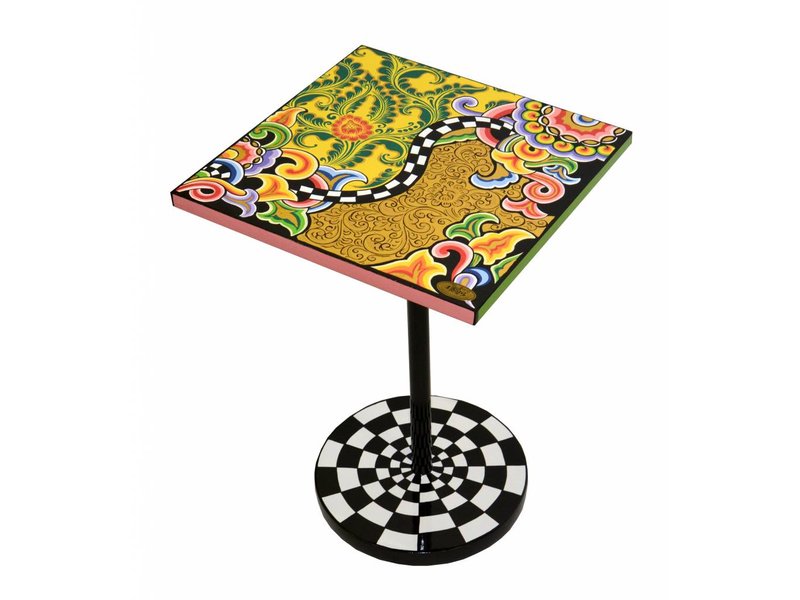 Toms Drag Side Table square, Foral-goud - Modern Line