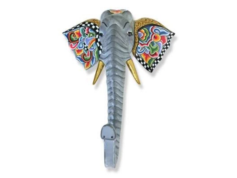 Toms Drag Escultura de pared elefante tridimensional.