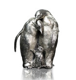 Sculpture of a penguin family