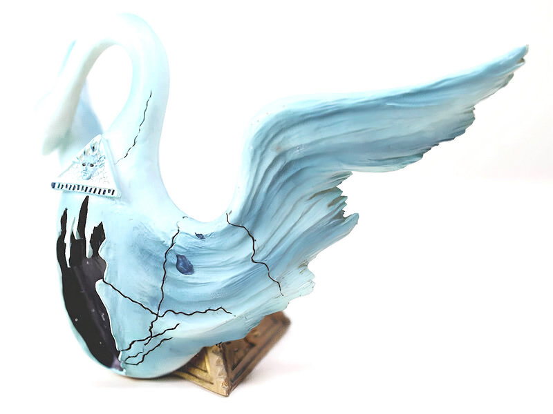 Salvador Dali Statue Winged Swan of The Bacchanale Ballet (1939)