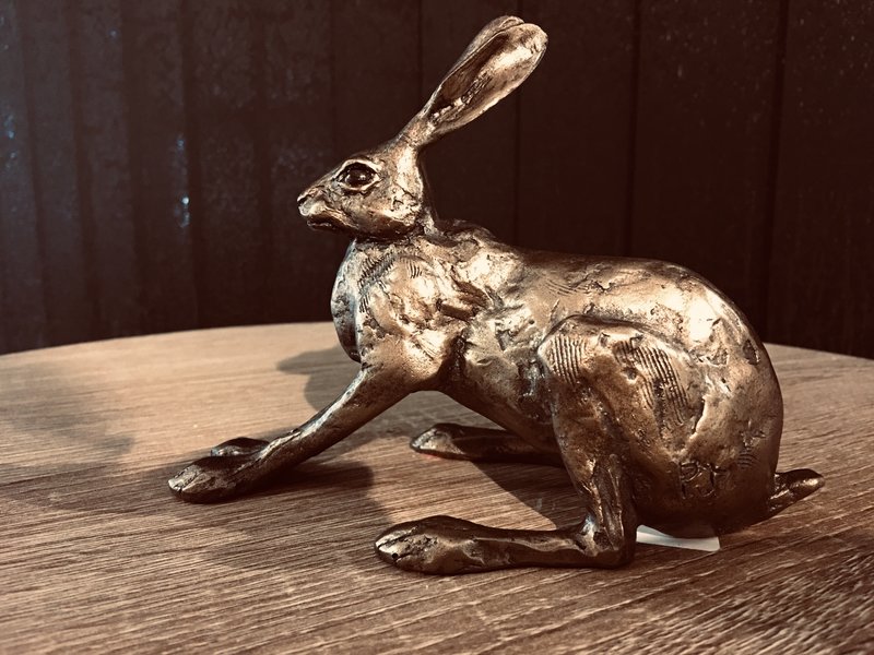 Frith Sitting hare Hilary - Artificial Bronze