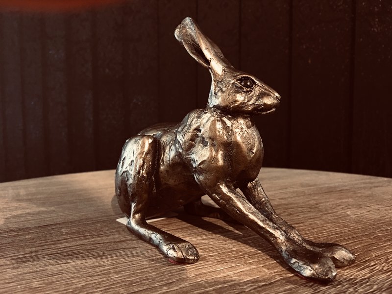 Frith Sitting hare Hilary - Artificial Bronze