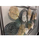 Frame-Art GaSp Metal wall object Plantae - leaves in steel frame