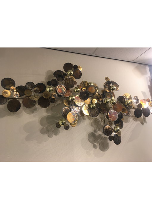 C. Jeré - Artisan House Wall Art sculpture Raindrops Brass - L