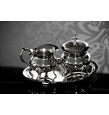 Baroque House of Classics sugar bowl and milk jug on tray