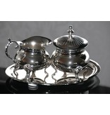 Baroque House of Classics sugar bowl and milk jug on tray