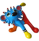 Jacky Art kleurrijk sculptuur Leeuw Loekie
