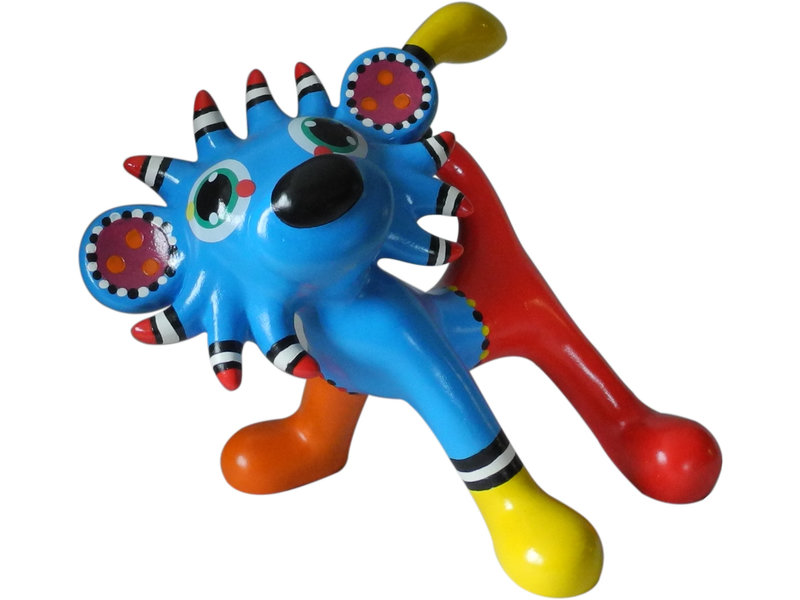 Jacky Art kleurrijk sculptuur Leeuw Loekie