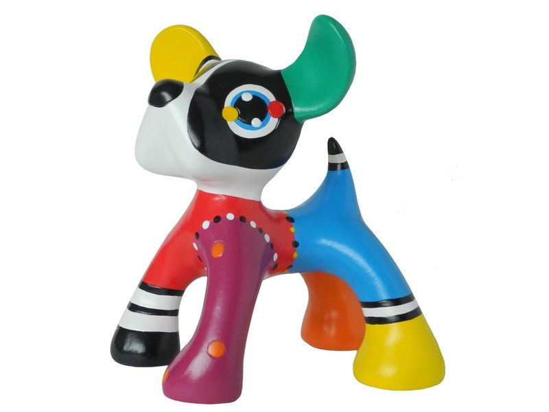 Jacky Art Colorido objeto de arte Junior, la estatua del perro